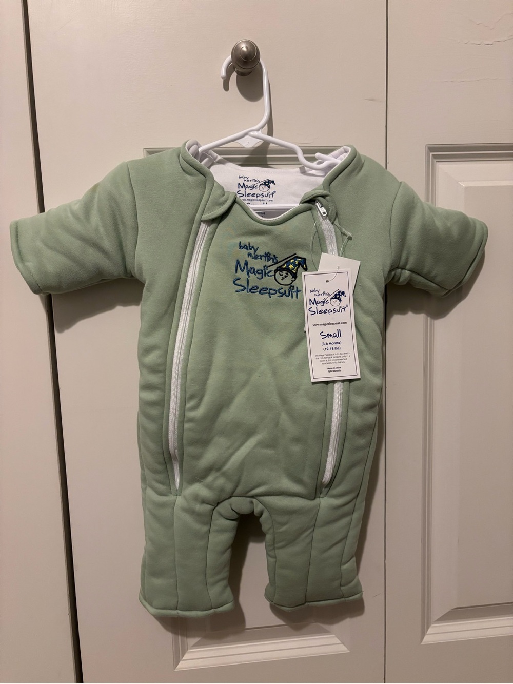 Merlin Magic Sleepsuit Small NWT - Sage Green